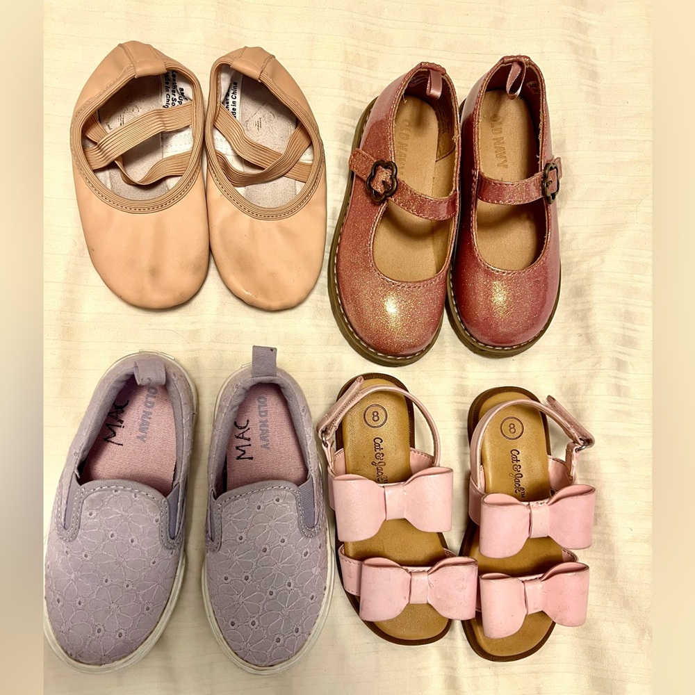 Toddler girl size 8 shoe bundle